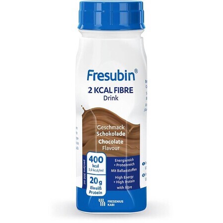 Fresubin 2kcal Fibre bevanda al gusto di cioccolato, 4 x 200ml, Fresenius Kabi