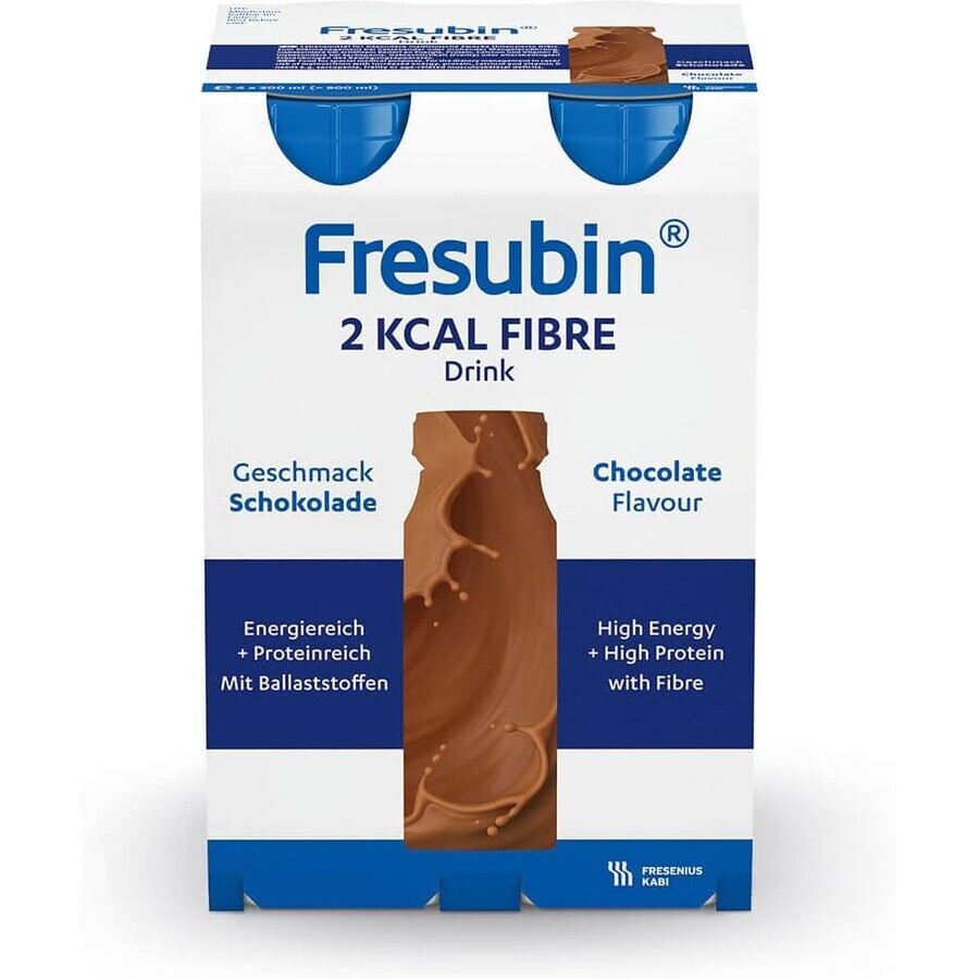 Fresubin 2kcal Fibre bevanda al gusto di cioccolato, 4 x 200ml, Fresenius Kabi