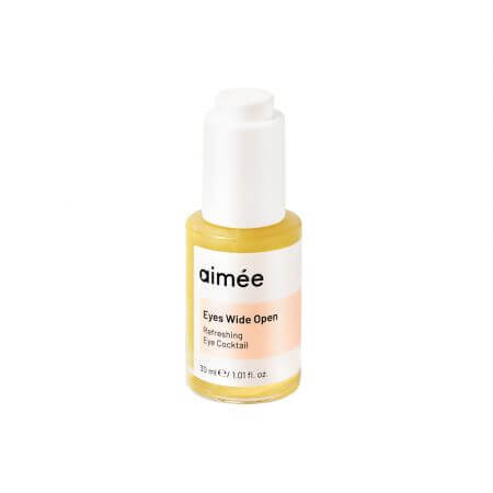 Serum tonic pentru ochi cu Extract din arbore de matase + Peptide, 30 ml, Aimee