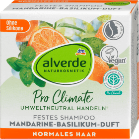 Alverde Naturkosmetik Șampon solid cu mandarine, 60 g