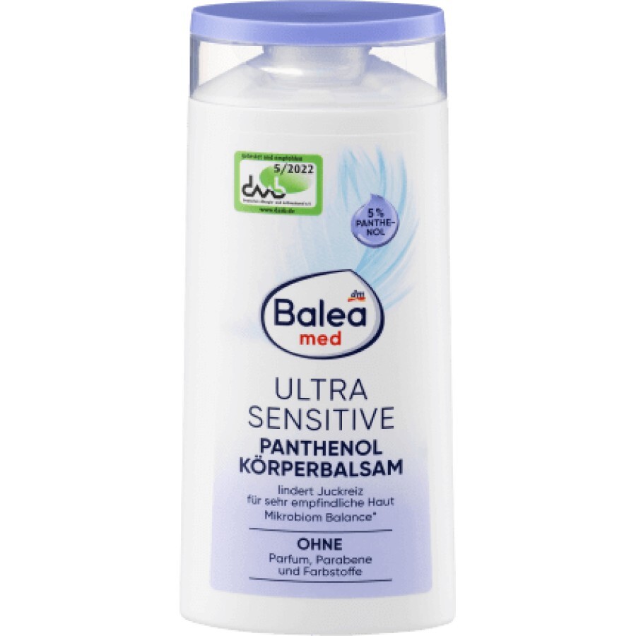 Balea MED Balsam de corp panthenol ultra sensibil, 250 ml