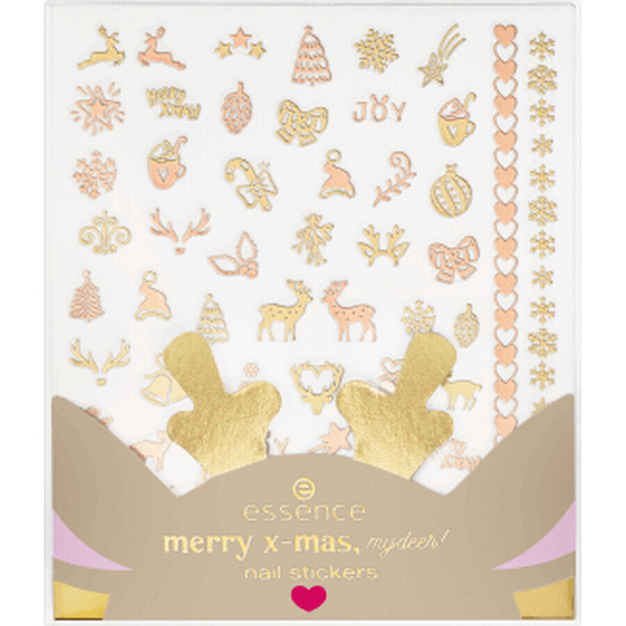 Essence Sticker pentru unghii Merry x-mas,my deer ! N. Wish You Were Deer, Rudolph!, 57 buc