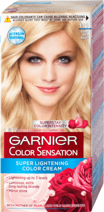 Garnier Color Sensation Vopsea permanentă 111 Blond Ultra Argintiu, 1 buc