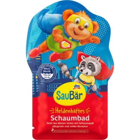 SauBär Spumă de baie pentru copii, 40 ml