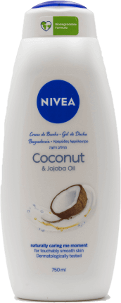 Nivea Gel de duș Care Coconut, 750 ml