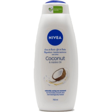 Nivea Gel de duș Care Coconut, 750 ml