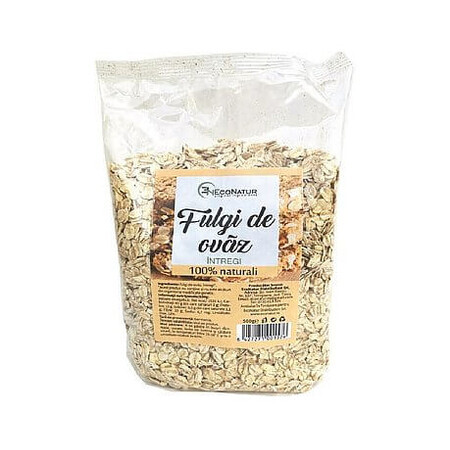 Fulgi intregi de ovaz, 500 g, Econatur