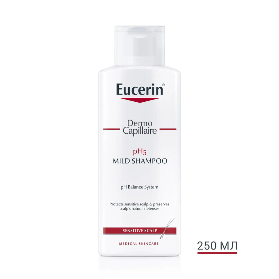 Eucerin Dermo Capilar Mild Sampon cu ph5 pentru scalp sensibil, 250 ml