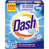 Dash Detergent rufe pudră Alpen Frische 100 spălări, 6 Kg