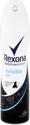 Rexona Deodorant spray Invisible AQUA, 150 ml