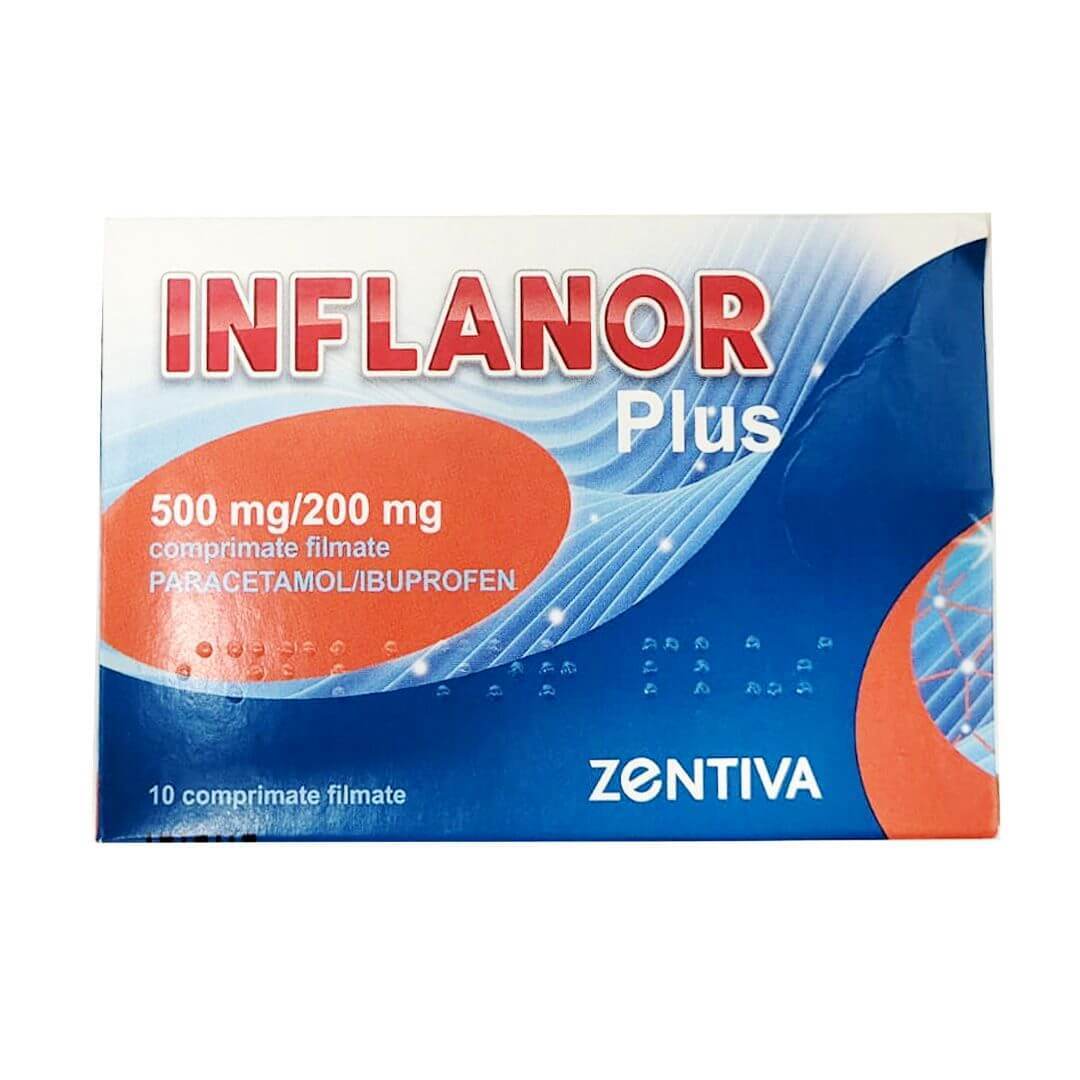 Inflanor plus 500 mg/200 mg, 10 comprimate filmate, Zentiva K.S