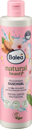 Balea Gel de dus Natural Beauty Extract cu ulei de migdale si flori de cires, 250 ml