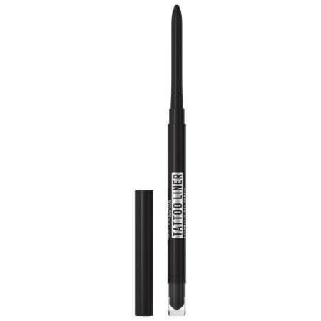 Creion mecanic de ochi Tattoo Liner Automatic, Pitch Black, Maybelline