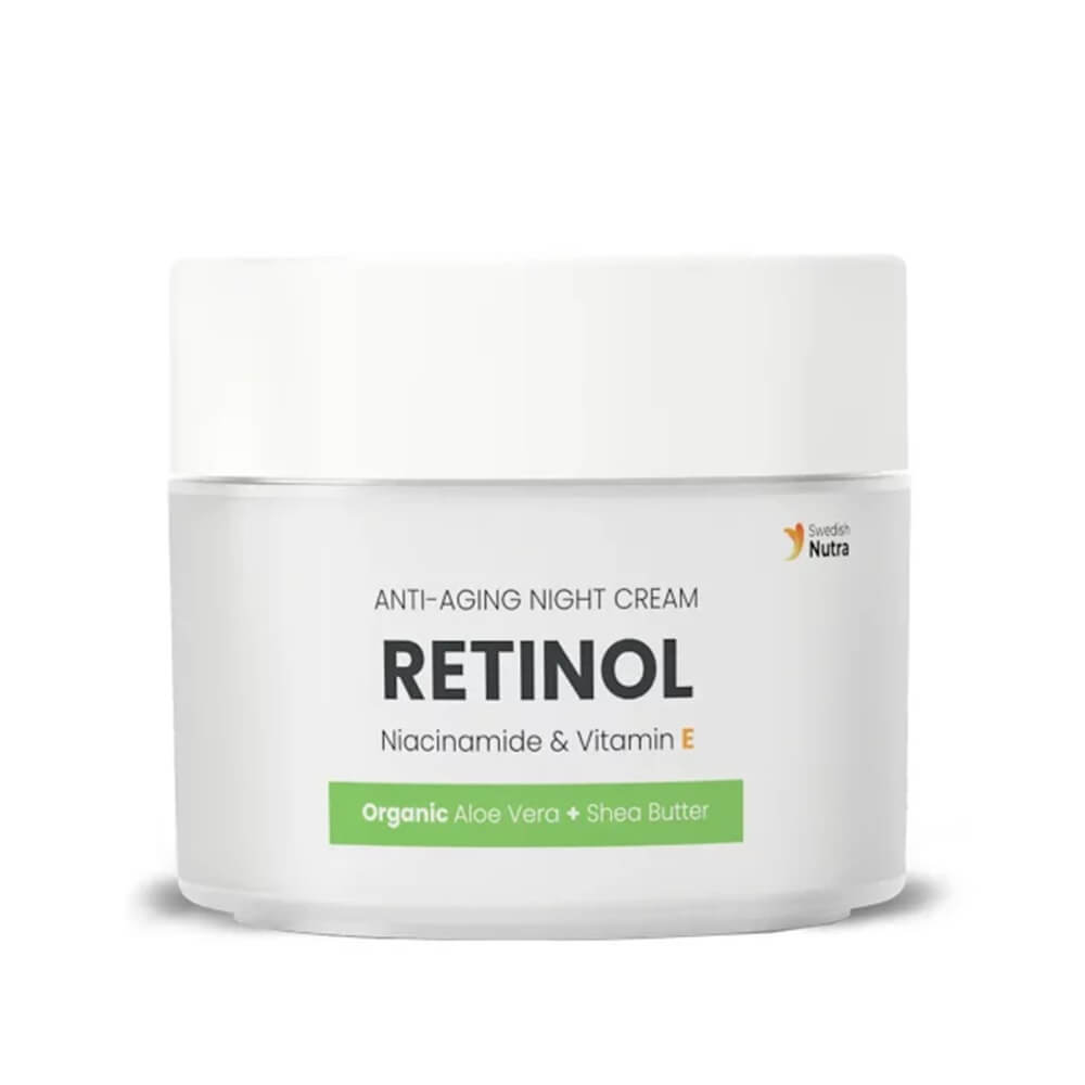 Crema anti-aging de noapte cu Retinol, 50 ml, Swedish Nutra