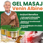 Gel de masaj cu efect de încălzire și venin de albine mimetic Puterea Albinei, 275 ml, Praemium