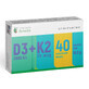 Vitamina D3 2000 UI + Vitamina K2 75 mcg, 40 comprimate filmate, Remedia