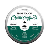 Final Touch, Crema de styling 2 în 1 pentru barba si par, efect mat, Monsieur Barbier, 75 ml, Biocart