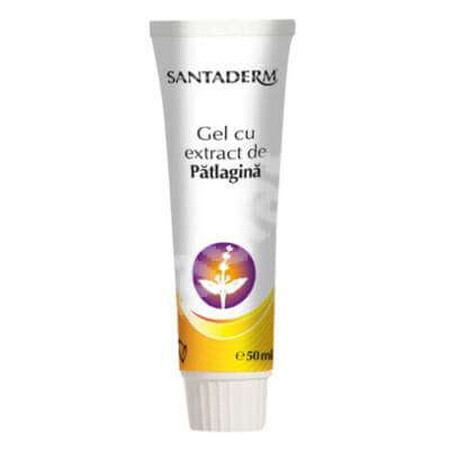 Gel cu extract de pătlagină, Santaderm, 50 ml, Vitalia