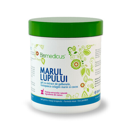 Gel cu marul lupului, rostopasca si colagen marin, 250 ml, Biomedicus