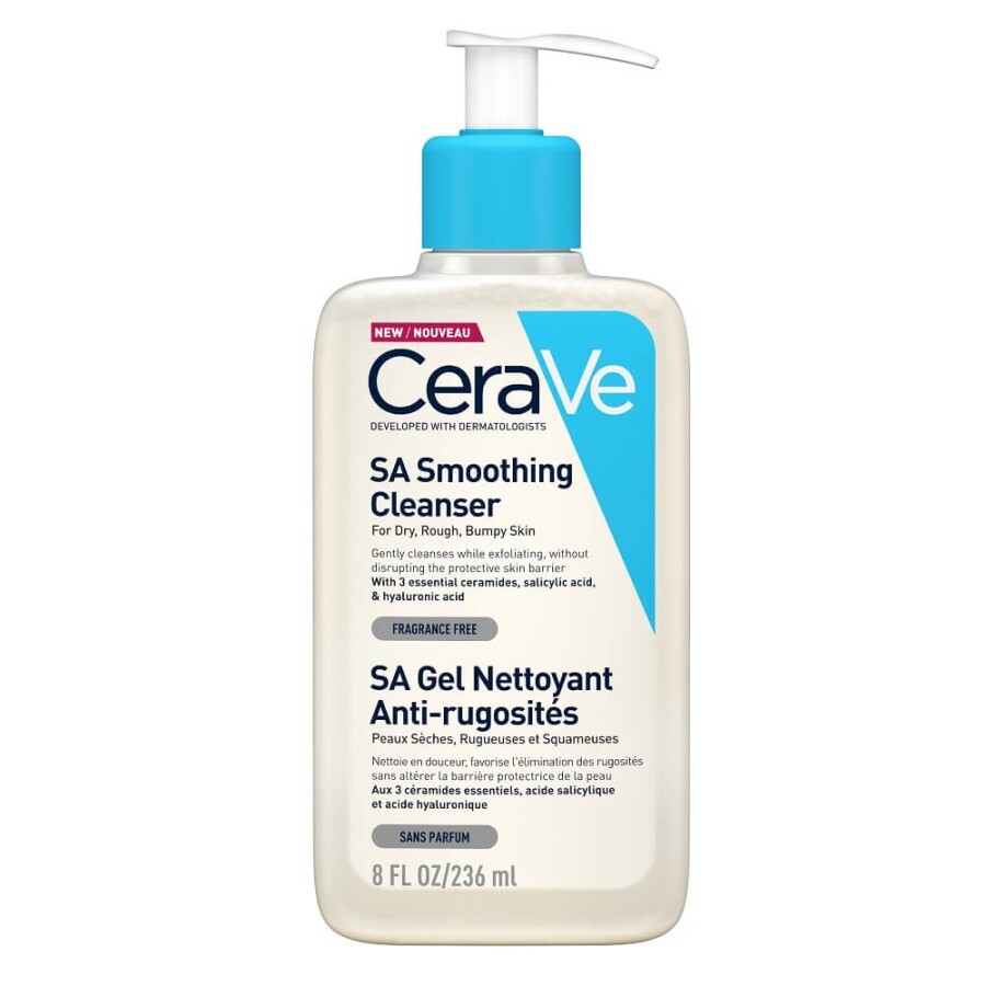 Gel de curățare anti-rugozități pentru pielea uscată sau aspră, 236 ml, CeraVe SA recenzii