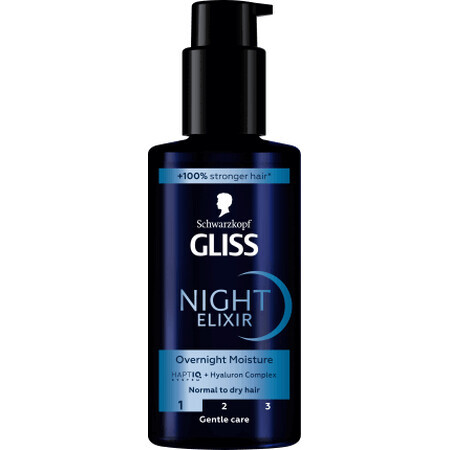 Schwarzkopf GLISS Night elixir pentru păr normal și uscat, 100 ml