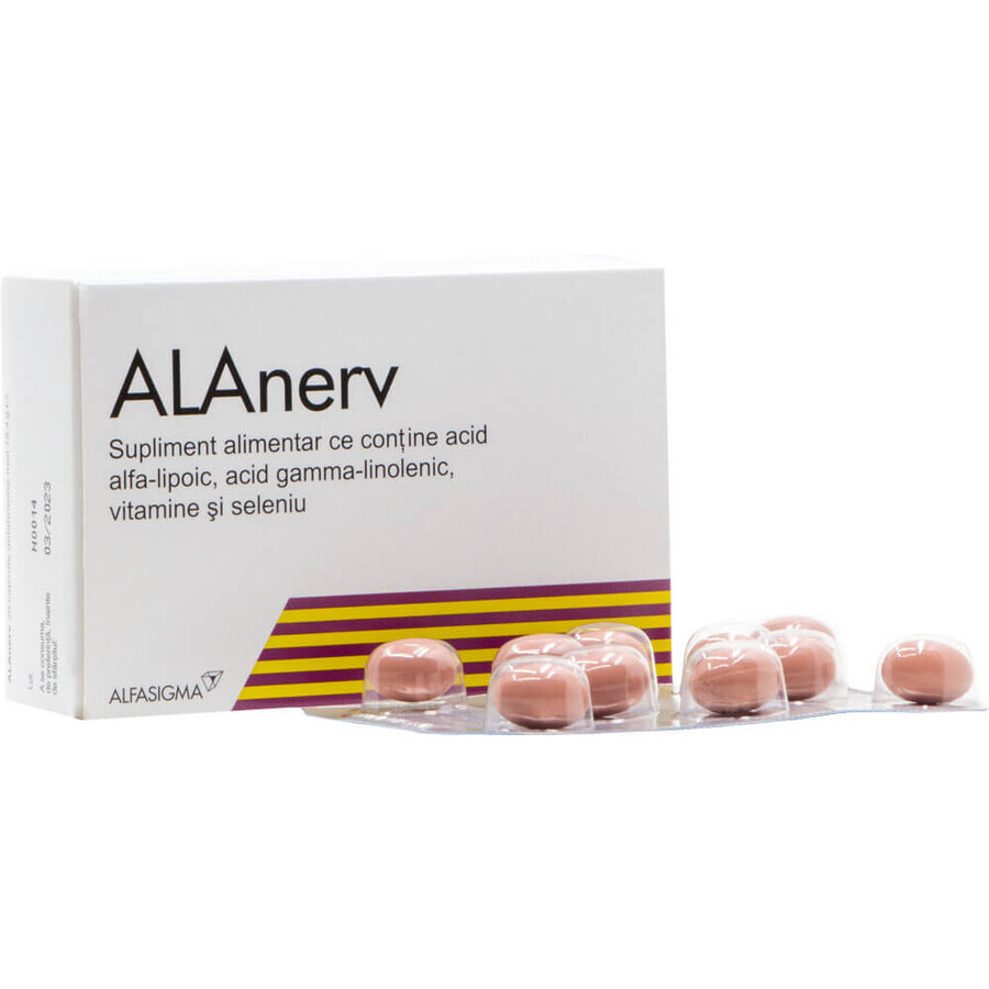 Alanerv pachet, 100 (5 x 20) capsule moi, Alfasigma