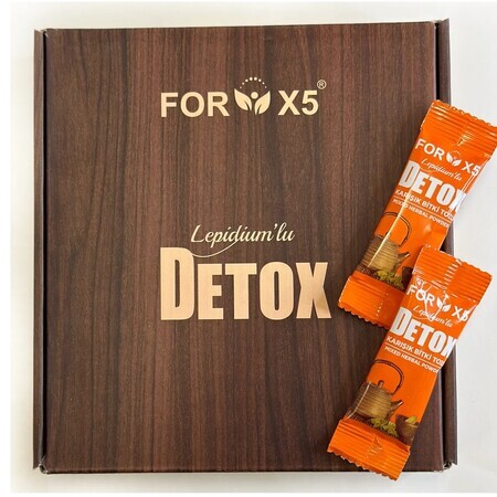 Ceai de slabit Lepidium'lu Detox, 30 x 4 g, For X5