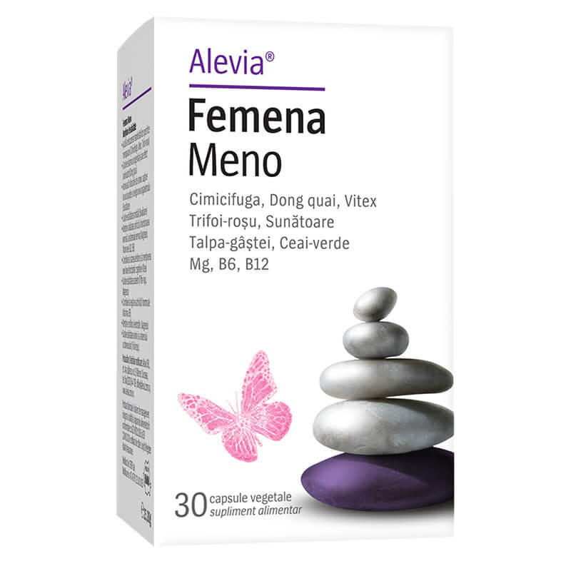 Femena Meno, 30 capsule vegetale Alevia - Supliment pentru sustinerea organismului in perioadele de peri-menopauza si menopauza