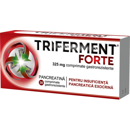 Triferment Forte, 325 mg, 10 comprimate gastrorezistente, Biofarm