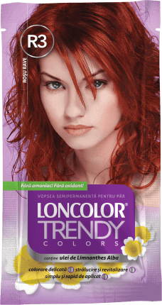 Loncolor Trendy Vopsea semipermanentă rave red R3, 1 buc