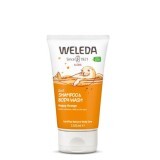 Gel de duș și șampon 2 în 1 pentru copii, portocală, 150 ml, Weleda