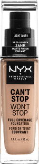 Nyx Professional MAKEUP Fond de ten Can&#39;t Stop Won&#39;t Stop 04 Light Ivory, 30 ml