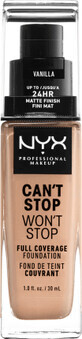 Nyx Professional MAKEUP Fond de ten Can&#39;t Stop Won&#39;t Stop 06 Vanilla, 30 ml