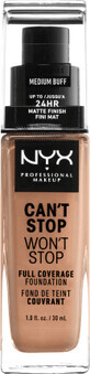 Nyx Professional MAKEUP Fond de ten Can&#39;t Stop Won&#39;t Stop 10.5 Medium Buff, 30 ml