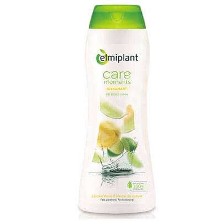 Gel de duș revigorant cremă cu nectar gutui și lămâie Care Moments, 400 ml, Elmiplant