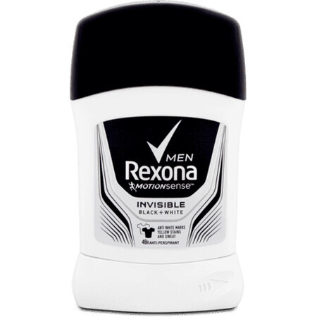 Rexona Deodorant stick barbati Invisible B&W, 50 ml