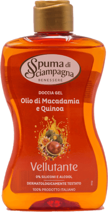 Spuma Di Sciampagna Gel de dus cu ulei de macadamia și quinoa, 300 ml