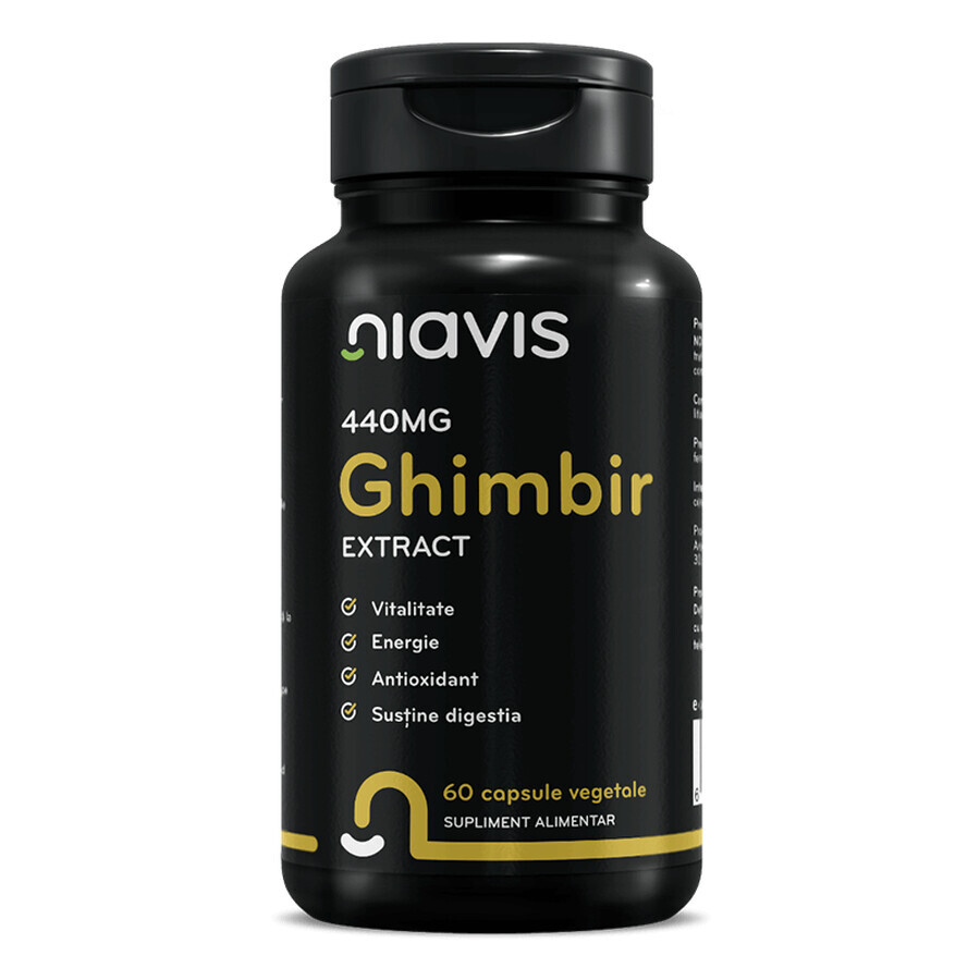 Ghimbir Extract, 440 mg, 60 capsule, Niavis
