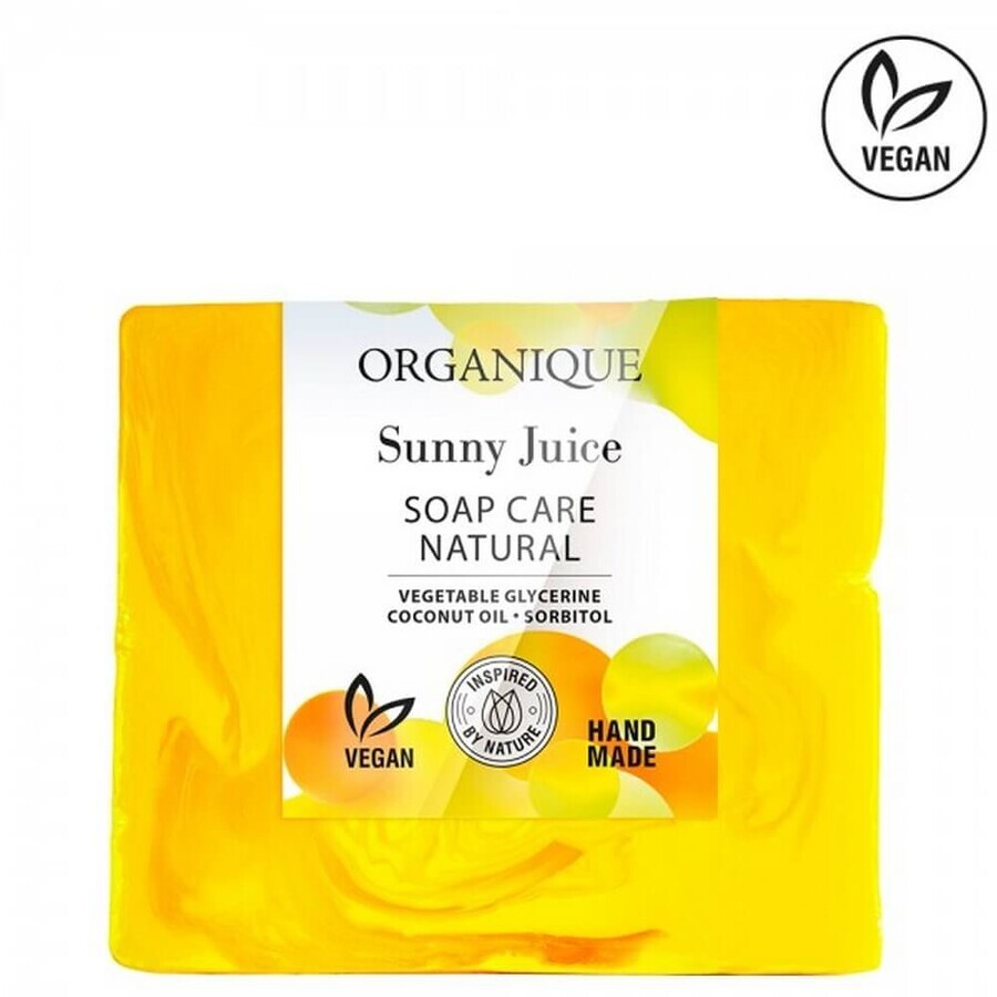 Sapun nutritiv cu citrice, frezie si iasomie, Sunny Juice, 100 g, Organique