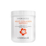 Codeage Hydrolyzed Multi Collagen - 5 Types Collagen Peptides, Colagen Hidrolizat din 5 Surse sub Forma de Peptide, Fara Aroma, 567 g, GNC