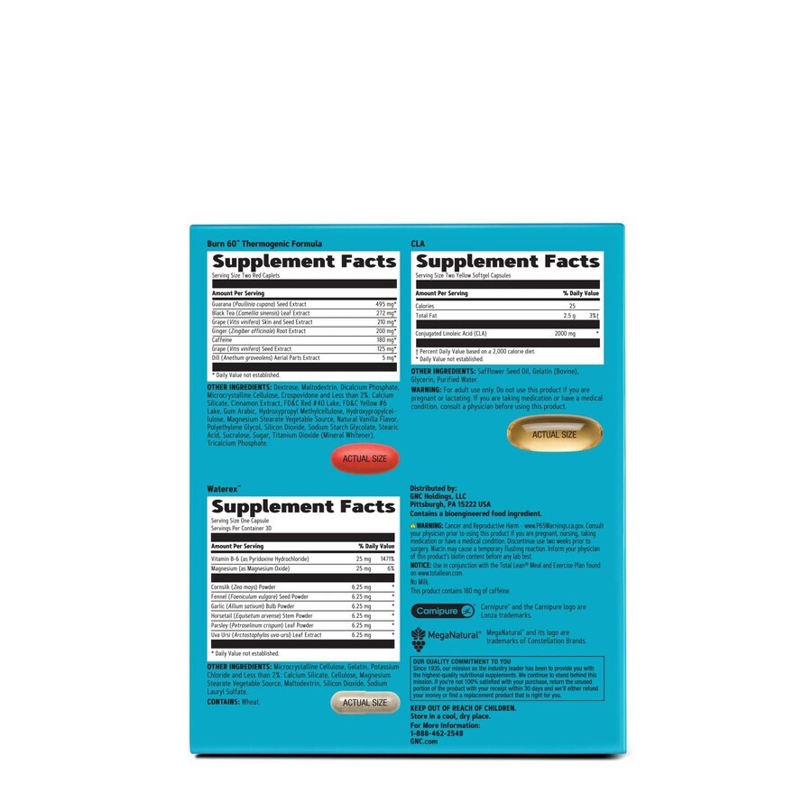 Total Lean® Burn & Define Vitapak®, Program Complet de Slabit, 30 pachete, GNC 