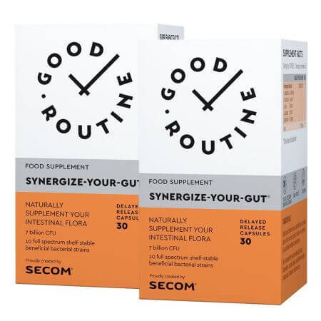 synergize your gut good routine 30 capsule secom Synergize Your Gut Good Routine, 2 x 30 capsule, Secom