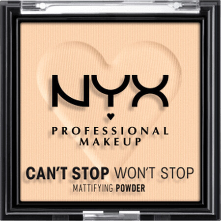 Nyx Professional MakeUp Pudră Can't Stop Won't Stop Mattifying 2 Light, 6 g