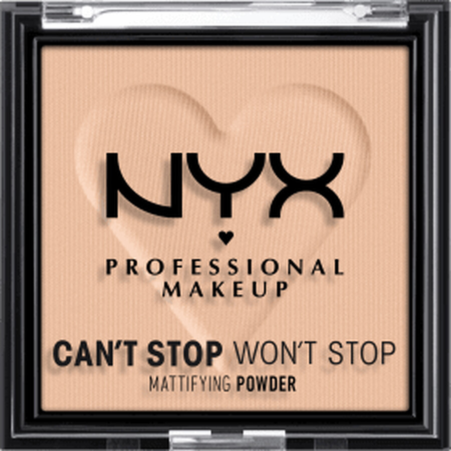 Nyx Professional MakeUp Pudră Can't Stop Won't Stop Mattifying 3 Light Medium, 6 g