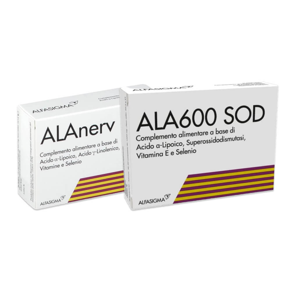 Pachet Alanerv 20 caps +  Ala600 SOD 20 compr, Alfasigma