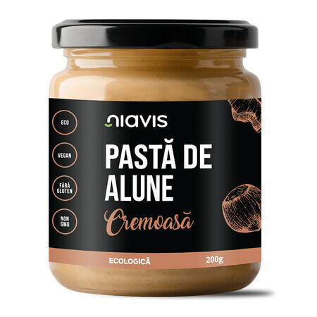 Pasta Bio de Alune Cremoasa, 200 g, Niavis