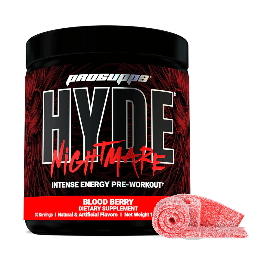Pre-antrenament Hyde Nightmare Blood Berry, 306 g, Prosupps