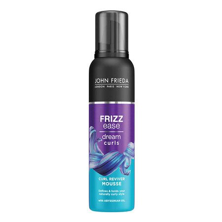 Spuma cu protectie termica pentru par ondulat Frizz Ease Dream Curls, 200 ml, John Frieda