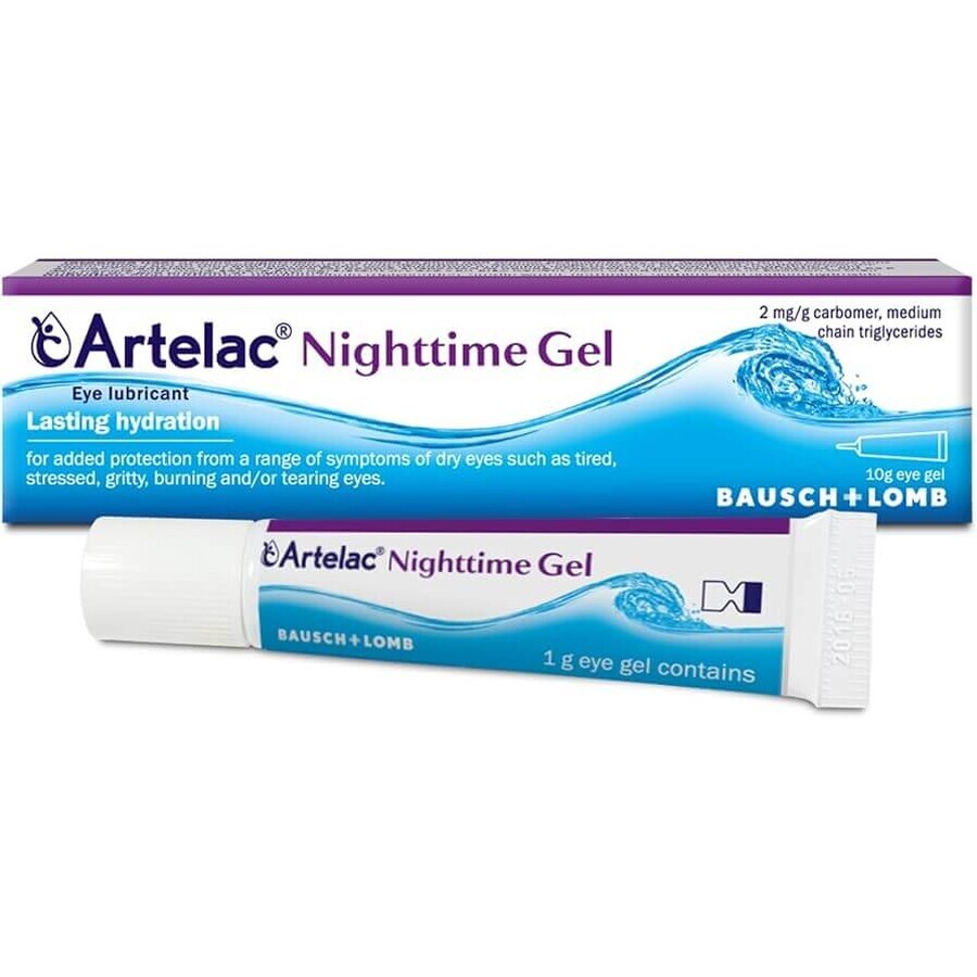 Gel oftalmic Artelac Nighttime, 3 x 10 g, Bausch + Lomb