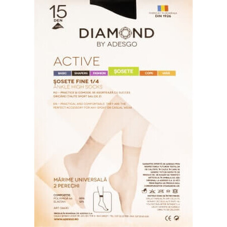 Diamond Șosete damă active sable mărimea 1/4, 1 buc